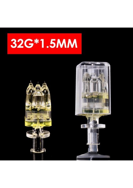 5pin Kristal Çok Iğne Hidrolift Tabancası Iğnesi Ez Vakum Mezoterapi Meso Tabancası Enjektör 32G * 1.5mm Su Hafif Iğne (Yurt Dışından)