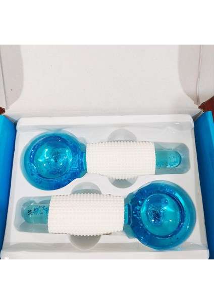 Adet/kutu Kristal Buz Hokeyi Silindiri Enerji Masajı Güzellik Yüz Göz Kristal Top Masajı Su Dalgası Buz Küreleri Cilt Bakımıblue (Mavi) (Yurt Dışından)