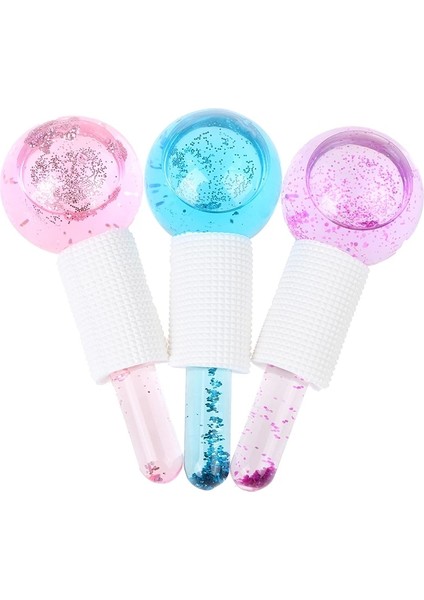 Adet/kutu Kristal Buz Hokeyi Silindiri Enerji Masajı Güzellik Yüz Göz Kristal Top Masajı Su Dalgası Buz Küreleri Cilt Bakımıblue (Mavi) (Yurt Dışından) fiyatları