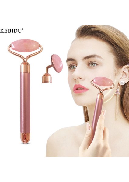 Kebidu 2'si 1 Arada Elektrikli Silindir Masajı Yüz Vücut Cilt Bakımı Otomatik Masaj Çubuğu Aracı - Gül Altın (Yurt Dışından)