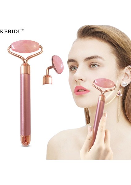 Kebidu 2'si 1 Arada Elektrikli Silindir Masajı Yüz Vücut Cilt Bakımı Otomatik Masaj Çubuğu Aracı - Gül Altın (Yurt Dışından) fiyatları