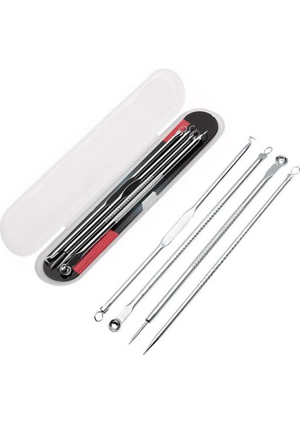 Nıcare 4 Adet Paslanmaz Çelik Akne Temizleme Iğneleri Akne Sivilce Siyah Nokta Remover Yüz Cilt Bakımı Güzellik Akne Tedavisi Gözenek Temizleyicigümüş (Gümüş) (Yurt Dışından)