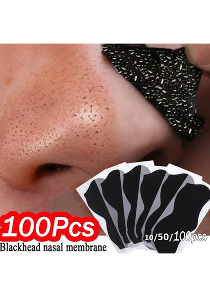 100 Adet Burun Siyah Nokta Remover Maske Derin Temizleyici Cilt Bakımı Gözenekleri Küçültmek Akne Tedavisi Maskesi Burun Siyah Noktalar Gözenek Temiz Şeritler (Yurt Dışından)