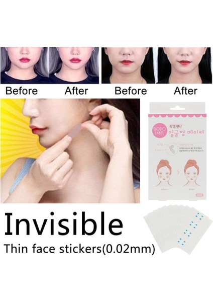 40 Adet Etiket Görünmez Ince V Şekli Yüz Yüz Kaldırma Yapışkan Bant Çene Sıcak Satış (Yurt Dışından) fırsatları