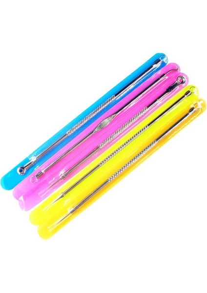 5 Adet Gümüş Paslanmaz Çelik Siyah Nokta Remover Akne Iğnesi 12 cm Nokta Iğne Siyah Kafa Sivilce Sıcak (Yurt Dışından)