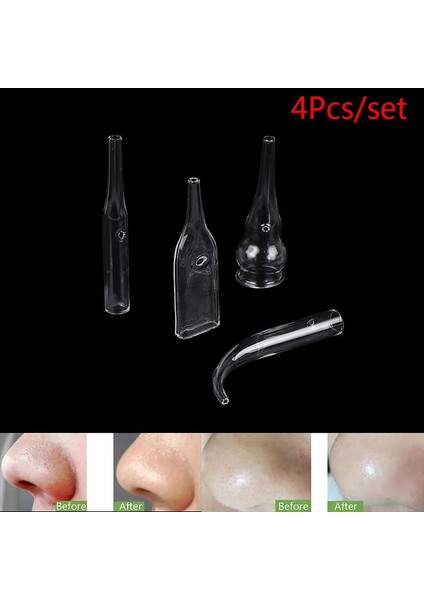 4 Adet/takım Siyah Nokta Kaldırma Cam Borular Yüz Gözenek Temizleyici Güzellik Makinesi Vakum Emme Cilt Bakımı Aracı Yüz Bakımı Aksesuarları (Yurt Dışından) fiyatları