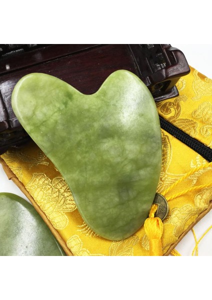 Doğal Yeşim Guasha Masaj Taş Gua Sha Kurulu Güzellik Aracı Sağlık Guasha Kazıyıcı Yüz Kaldırma Masaj Meridyen Kazıma (Yurt Dışından)