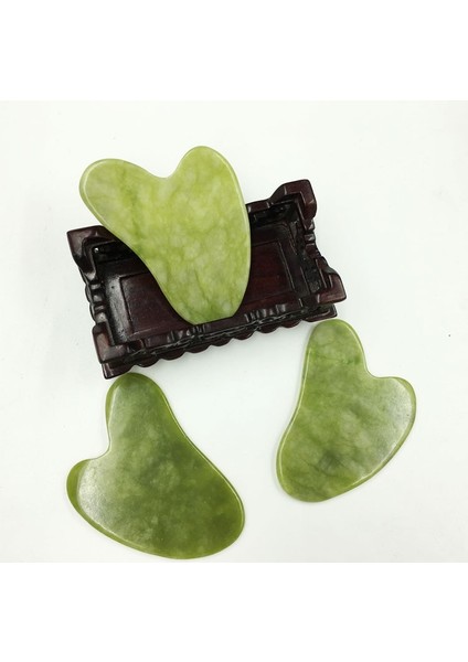 Doğal Yeşim Guasha Masaj Taş Gua Sha Kurulu Güzellik Aracı Sağlık Guasha Kazıyıcı Yüz Kaldırma Masaj Meridyen Kazıma (Yurt Dışından) fırsatları