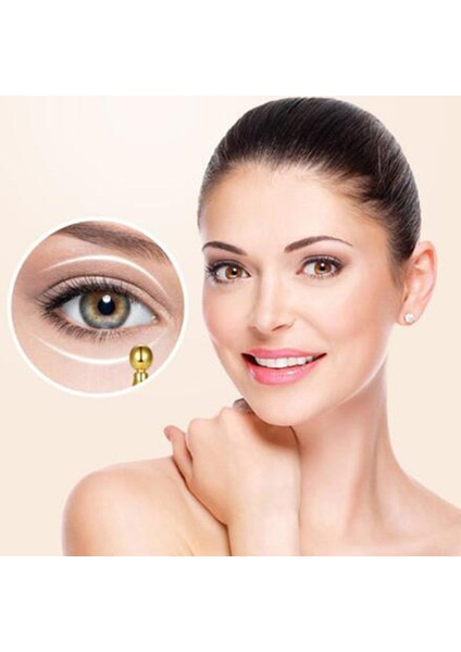 Göz Kremi Aplikatörü Göz Masajı Göz Güzellik Aparatı Rolling Masaj Çubuğu - Gümüş (Yurt Dışından) modelleri