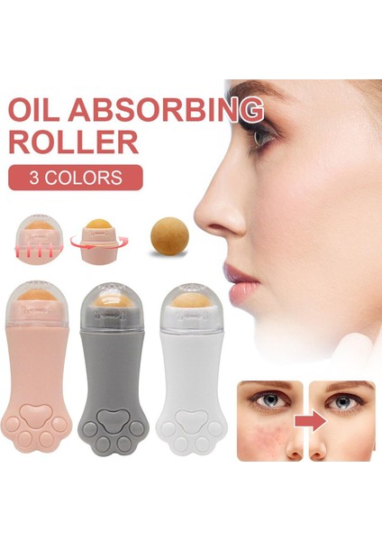 Kedi Pençesi Volkanik Taş Yağı Emici Rulo Yüz T-Bölgesi Yağ Temizleme Topu Siyah Nokta Kaldırma Akne Makyaj Kaldırmak Cilt Bakımı Araçları (Yurt Dışından)