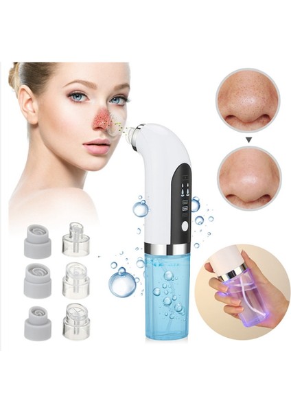 Xhhdqes USB Şarj Küçük Kabarcık Mavi Işık Siyah Nokta Instent Akne Siyah Nokta Aspiratörü 3 Dişli Gözenek Temizleyici (Yurt Dışından) indirimleri