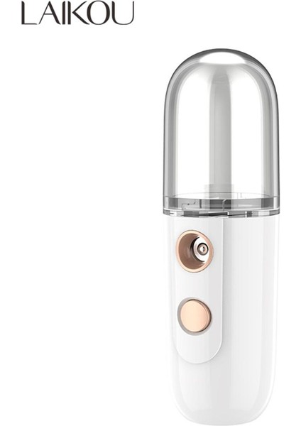 Laıkou - Nano Püskürtücü USB Taşınabilir Nemlendirici Nemlendirici Yatıştırıcı Soğutma Yüz Sis Sprey Aracı Cilt Bakımı 30ML (Yurt Dışından)
