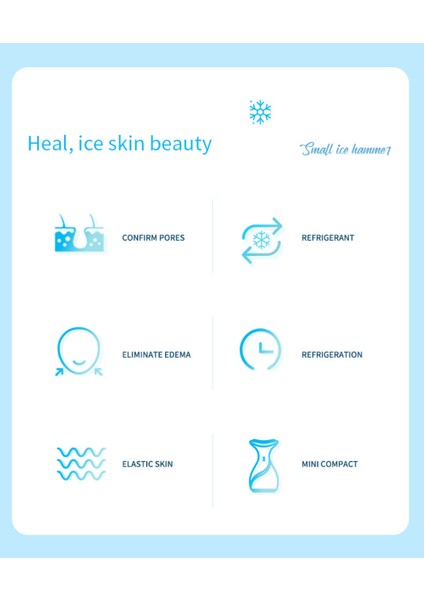 Güzel Malzeme ile Buz Kas Güzellik Enstrümanını Soğutmak Için Yüz Küçük Buz Çekici Buz Uygulaması (Yurt Dışından) indirimleri