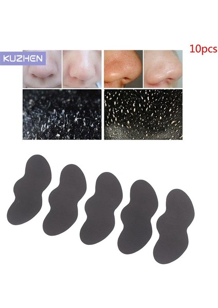 10 Adet Siyah Nokta Çıkarıcı Maske Burun Bandı Siyah Kafa Burun Nokta Nokta Soyulabilir Etiket Yüz Akne Beyaz Nokta Gözenek Temizleyici Maske (Yurt Dışından)