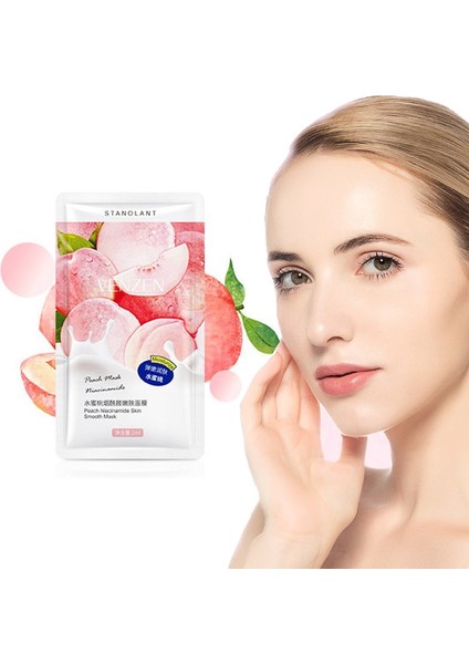 14 Adet/grup Şeftali Niacinamide Uyku Maskesi Gözenek Küçültmek Fırça Maskesi Nemlendirici Tek Kullanımlık Maske Cilt Bakımı Cildin Pürüzlülüğünü Artırın (Yurt Dışından) fiyatları