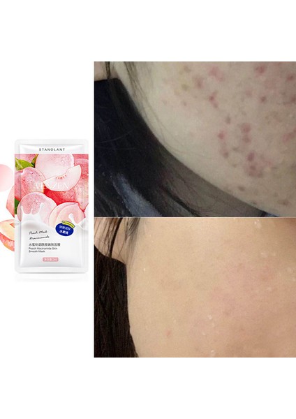 14 Adet/grup Şeftali Niacinamide Uyku Maskesi Gözenek Küçültmek Fırça Maskesi Nemlendirici Tek Kullanımlık Maske Cilt Bakımı Cildin Pürüzlülüğünü Artırın (Yurt Dışından) modelleri