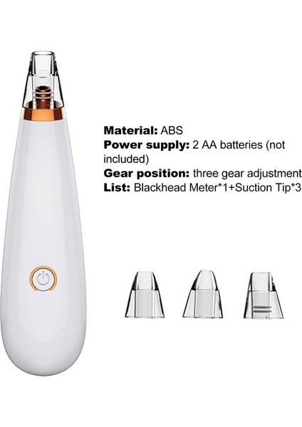 Trendygirl Akne Temizleme Aracı Üç Vites Ayarı Elektrikli Siyah Nokta Çıkarıcı (Yurt Dışından) fiyatları