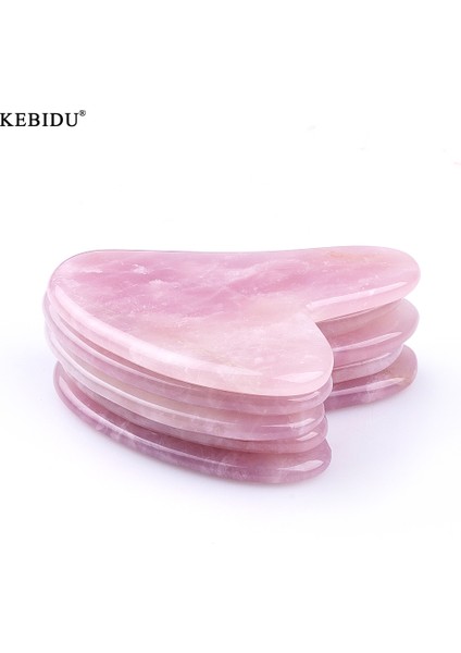 Kebidu Kristal Pembe Doğal Taş Kalp Şeklinde Yeşim Kazıma Tahtası Yüz Boyun Vücut Guasha Tahtası (Yurt Dışından) fiyatları