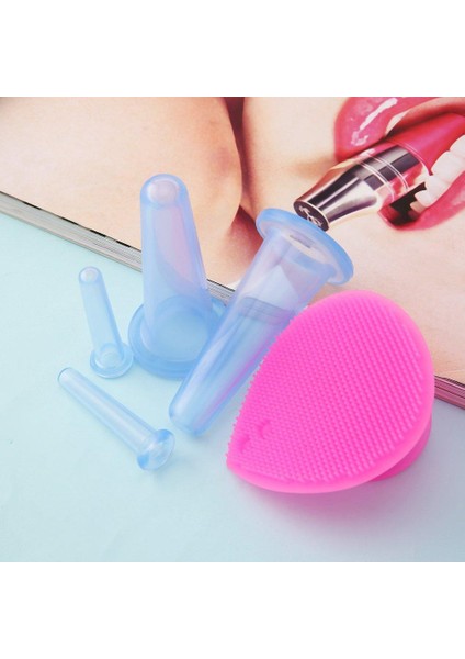 5 Adet Silikon Yüz Göz Çukurluğu Kavanoz Temizleme Fırçası ile Yüz Masaj Bardak (Yurt Dışından) fırsatları