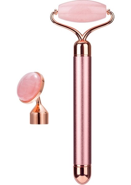 In 1 Elektrikli Doğal Gül Kuvars Yeşim Rulo Yüz Kaldırma Kristal Yeşim Taşı Yüz Rulo Güzellik Masaj Aletipembe (Pembe) (Yurt Dışından) indirimleri