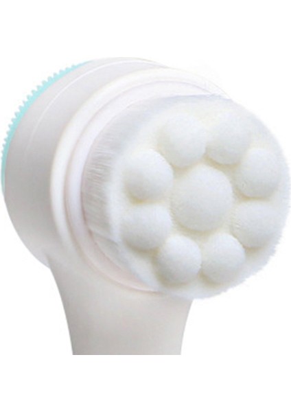 Çift Taraflı Silikon Yüz Temizleyici Yıkama Fırçası Yumuşak Hafif Fiber Yüz Temizleme Mavi Büyük Dalga Noktası (Yurt Dışından) fiyatları