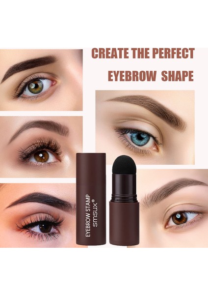 Kaş Damgası Şablon Seti 2'li Açık Kahverengi + Kahverengi Siyah Tek Adımlı Kaş Damgası Şekillendirme Seti (Yurt Dışından) indirimleri