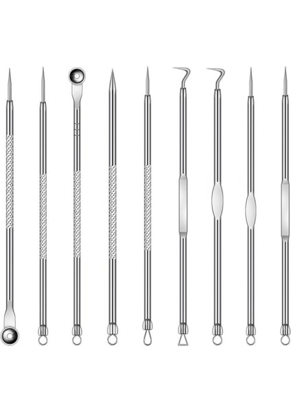 Adet Paslanmaz Çelik Siyah Nokta Sivilce Sökücü Aracı Kiti Akne Sökücü Iğneler Leke Siyah Kafa Çıkarıcı Güzellik Cilt Bakımı Araçları (Yurt Dışından) fiyatları
