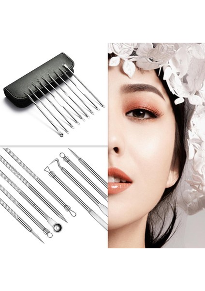 Adet Paslanmaz Çelik Siyah Nokta Sivilce Sökücü Aracı Kiti Akne Sökücü Iğneler Leke Siyah Kafa Çıkarıcı Güzellik Cilt Bakımı Araçları (Yurt Dışından) indirimleri