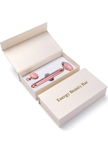 2 In 1 Elektrikli Doğal Gül Kuvars Yeşim Rulo Yüz Kaldırma Kristal Yeşim Taşı Yüz Rulo Güzellik Masaj Aletipembe-(Pembe-) (Yurt Dışından)