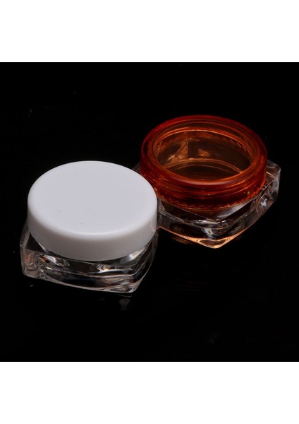 10 Adet Şeffaf Küçük Kare Şişe 5g Kozmetik Boş Kavanoz Pot Göz Farı Dudak Balsamı Yüz Kremi Numune Kabı (Yurt Dışından) modelleri