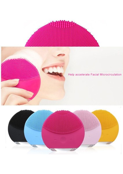 Silikon Yüz Temizleyici Yüz Temizleme Fırçası Elektrikli Silikon Masaj - Gül Kırmızısı (Yurt Dışından) fırsatları