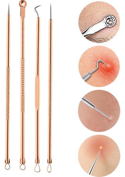 Trendygirl Akne Çıkarıcı Kolay Temizlenebilir Çok Fonksiyonlu Sivilce Siyah Nokta Iğnesi (Yurt Dışından) modelleri