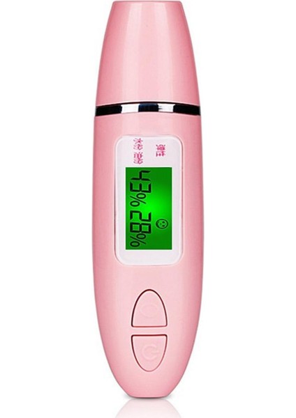 Cilt Bakım Aracı Yağ Içeriği Analiz Cihazı LCD Dijital Yüz Cilt Bakımı Nem Analiz Cihazı Monitör Nem Cilt Sensörü Dedektörüpembe (Pembe) (Yurt Dışından)