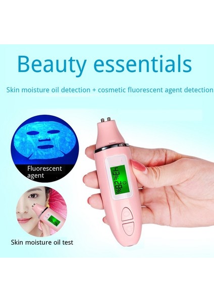 Cilt Bakım Aracı Yağ Içeriği Analiz Cihazı LCD Dijital Yüz Cilt Bakımı Nem Analiz Cihazı Monitör Nem Cilt Sensörü Dedektörüpembe (Pembe) (Yurt Dışından) fırsatları