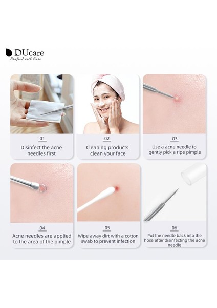 Ducare 4 Adet Paslanmaz Çelik Akne Temizleme Iğneleri Sivilce Siyah Nokta Remover Araçları Yüz Cilt Bakımı Araçları Iğneler Yüz Gözenek Temizleyici (Yurt Dışından) fiyatları