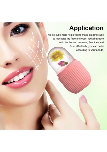 Yüz Buz Küpü Kalıp Silikon Dondurucu Güzellik Şişme Yüz Masajı Nemlendirici Yıkanabilir Fırın Buzlanma Kalıp Pembe (Yurt Dışından) fiyatları