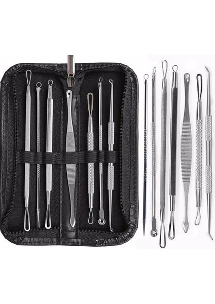 Adet/takım Çift Uçlu Leke Paslanmaz Çelik Akne Iğne Temizleyici Sökücü Kit Yüz Cilt Temizleme Araçları (Yurt Dışından) fiyatları