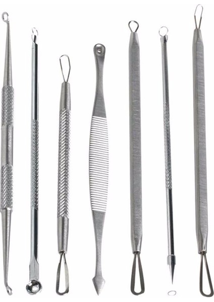 Adet/takım Çift Uçlu Leke Paslanmaz Çelik Akne Iğne Temizleyici Sökücü Kit Yüz Cilt Temizleme Araçları (Yurt Dışından) fırsatları