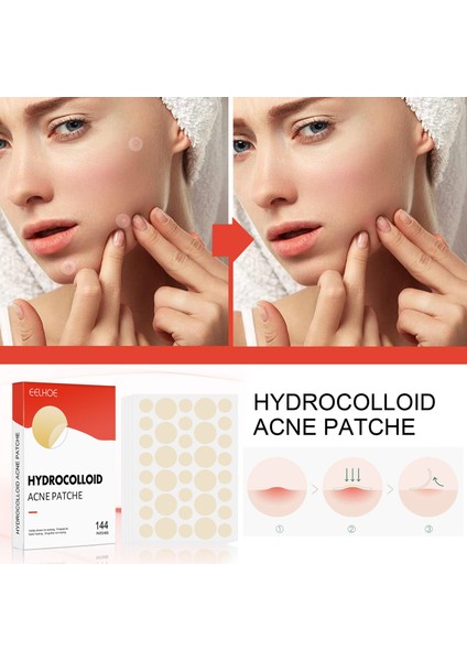 144 Adet Akne Sivilce Yamalar Cilt Etiketi Sökücü Yama Akne Leke Tedavisi Çay Ağacı Aynısafa Yağı Hidrokolloid Bandajlar (Yurt Dışından) fiyatları