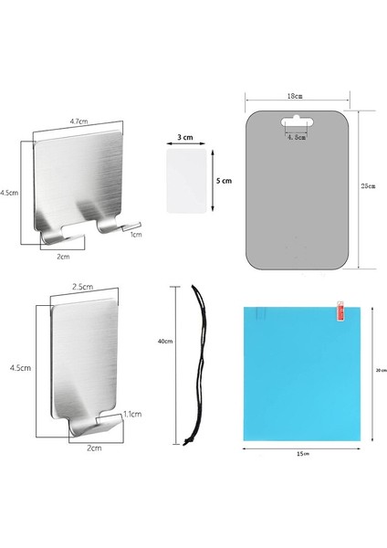 Akrilik Anti Sis Ayna Banyo Araçları Duş Tıraş Sissiz Ayna Tuvalet Seyahat Aksesuarları Erkekler Kadınlar Için Duvar Emme ile (Yurt Dışından) modelleri