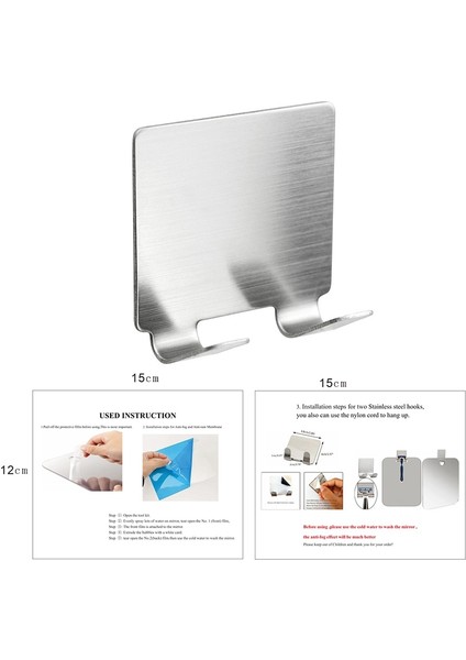 Akrilik Anti Sis Ayna Banyo Araçları Duş Tıraş Sissiz Ayna Tuvalet Seyahat Aksesuarları Erkekler Kadınlar Için Duvar Emme ile (Yurt Dışından) fırsatları