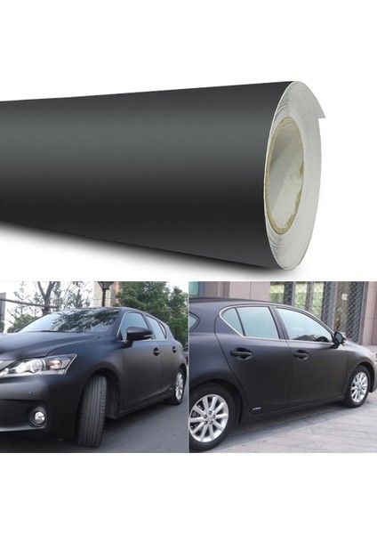 Mat Siyah Vinil Film Araba Vücut Sarma Folyo Etiket 30X152 cm Araç Etiketi 3D Kendinden Yapışkanlı Destek Filmi Araba Styling Araçları (Yurt Dışından) fiyatları