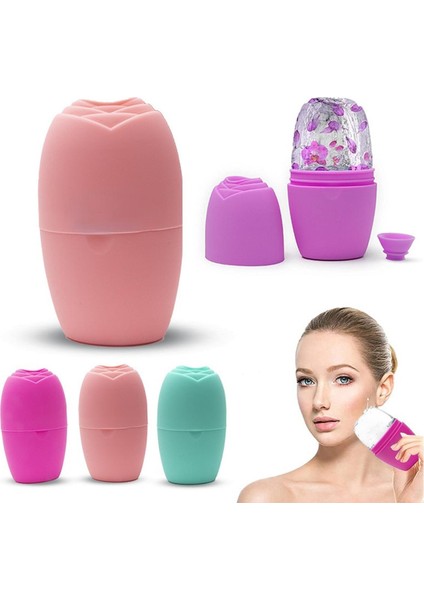 1 Adet Cilt Bakımı Güzellik Kaldırma Şekillendirme Aracı Silikon Buz Küpü Tepsileri Buz Küresi Buz Topları Yüz Masajı Yüz Rulo Akne Azaltmak (Yurt Dışından)