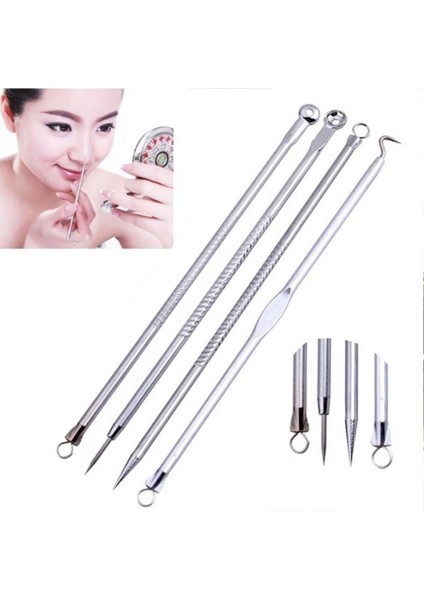 4 Adet/1 Adet Siyah Nokta Akne Paslanmaz Çelik Iğne Akne Sivilce Siyah Nokta Remover Aracı Yüz Gözenek Temizleyici Yüz Cilt Bakımı Aracı (Yurt Dışından) modelleri