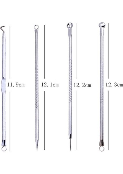 4 Adet/1 Adet Siyah Nokta Akne Paslanmaz Çelik Iğne Akne Sivilce Siyah Nokta Remover Aracı Yüz Gözenek Temizleyici Yüz Cilt Bakımı Aracı (Yurt Dışından) indirimleri