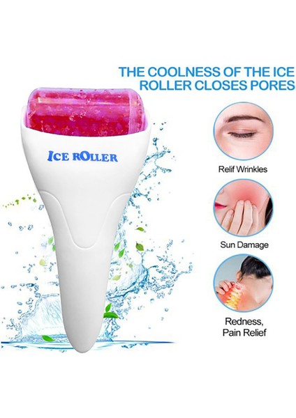 Yüz Silindiri Soğuk Buz Rulosu Masajı - Kırmızı (Yurt Dışından) indirimleri