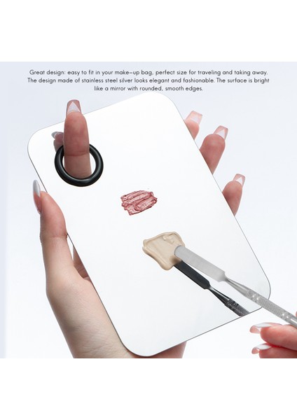 Makyaj Karıştırma Paleti Paslanmaz Çelik Kozmetik Paleti Profesyonel (Yurt Dışından) modelleri