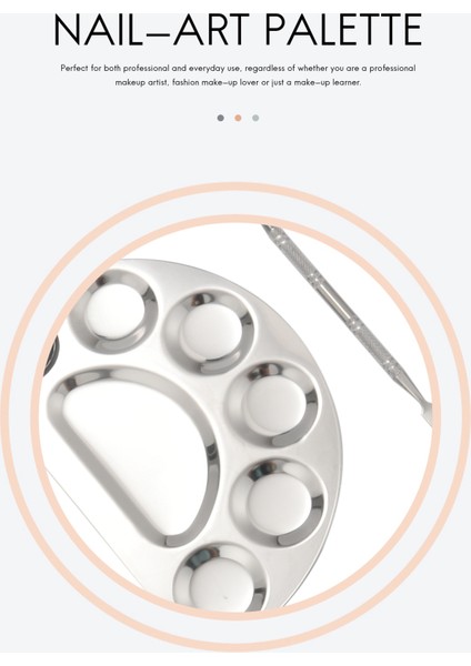Makyaj Karıştırma Paleti Paslanmaz Çelik Kozmetik Paleti Profesyonel (Yurt Dışından) fırsatları