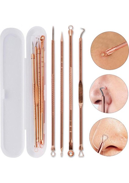 2020 Yeni Paslanmaz Çelik Sivilce Çıkarıcı Çıkarma Aracı Yüz Cilt Bakımı Siyah Nokta Sivilce Sökücü Komedon Özü Ance Iğne Seti (Yurt Dışından)