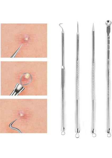 Adet/takım Akne Siyah Nokta Kaldırma Iğneleri Comedone Belmish Extractor Akne Tedavisi Gözenek Temizleme Kanca Yüz Cilt Bakımı Güzellik Araçları (Yurt Dışından)